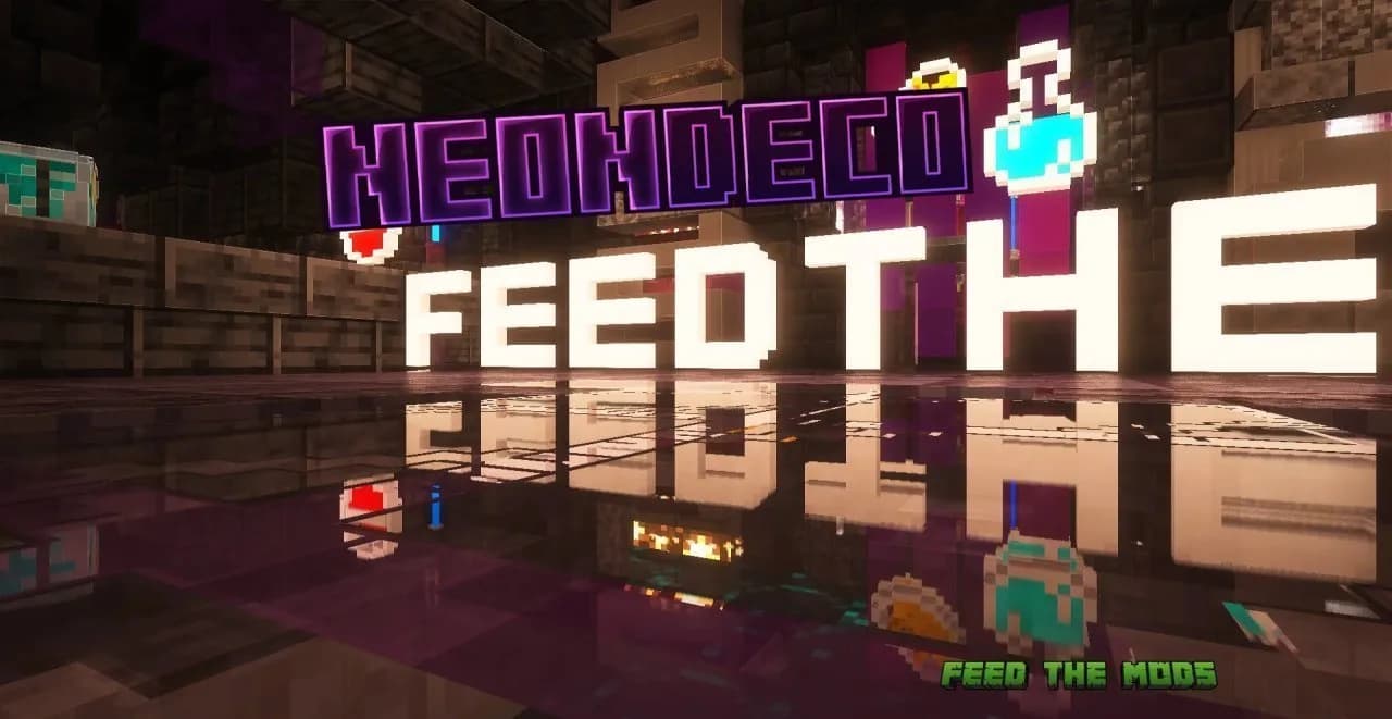 NeonDeco Mod | Light Your World With Neon Blocks